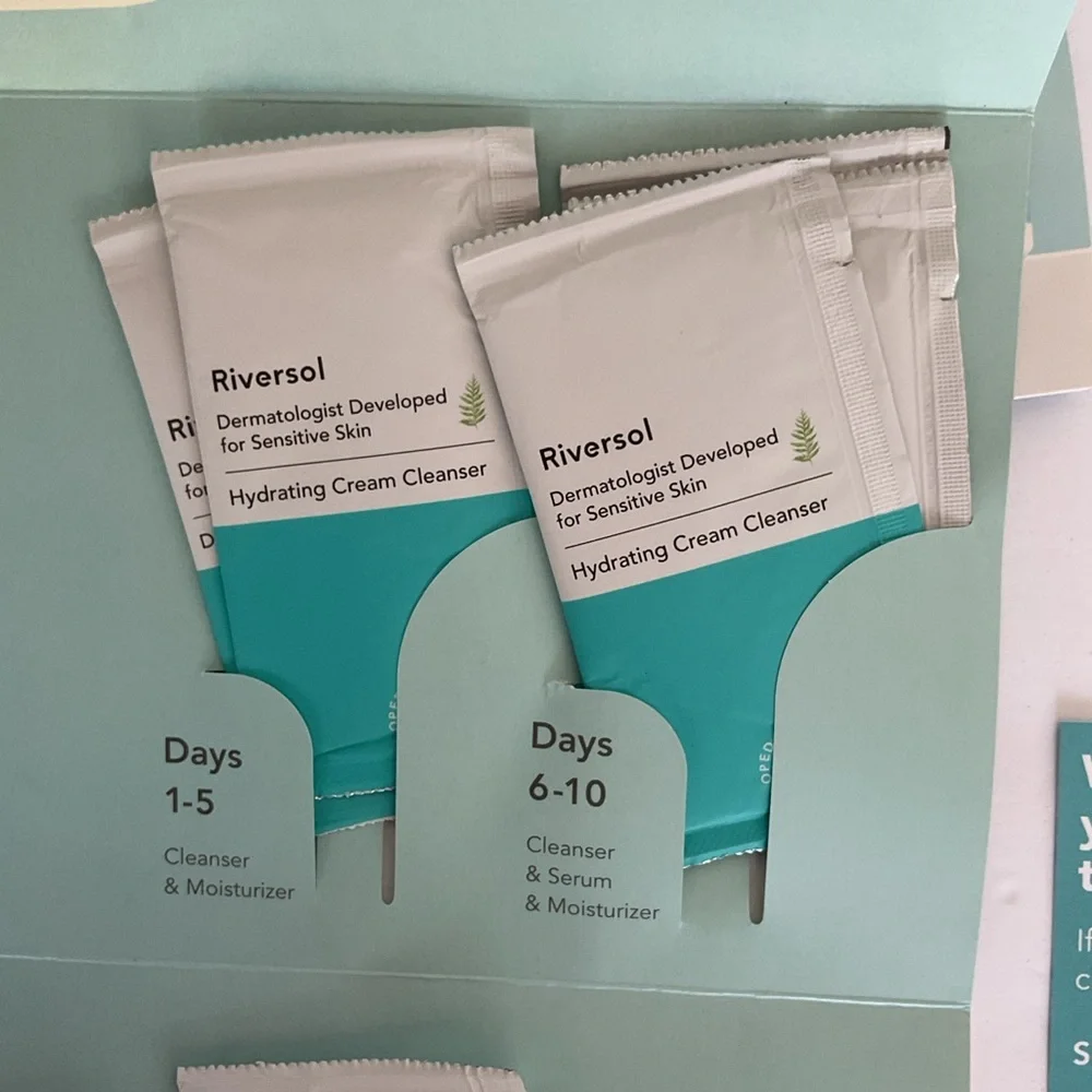 Riversol 15 Day 9 piece Anti Aging Sample Kits Lot of 2